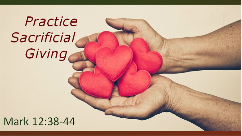 Practice Sacrificial Giving