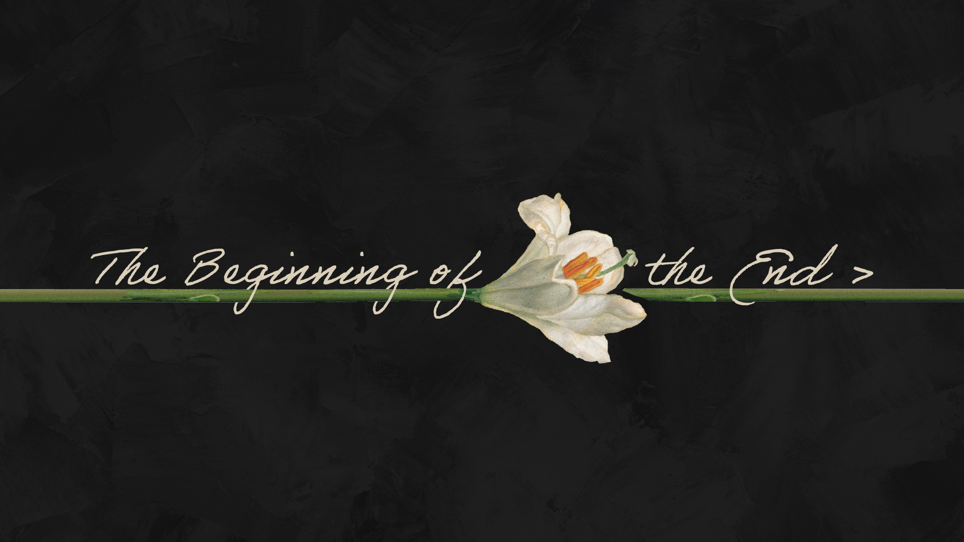 The Beginning of the End: Focus on the Future